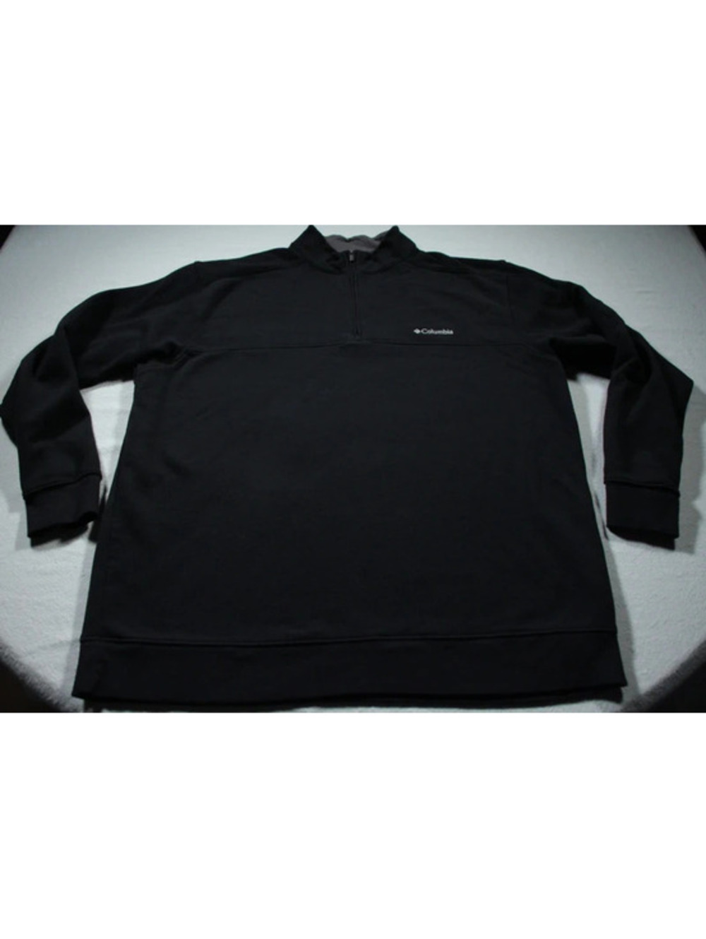 Men's Columbia Sportswear Quarter Zip Sweatshirt 2XL XXL Black